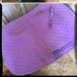 Purple tuff rider saddle pad